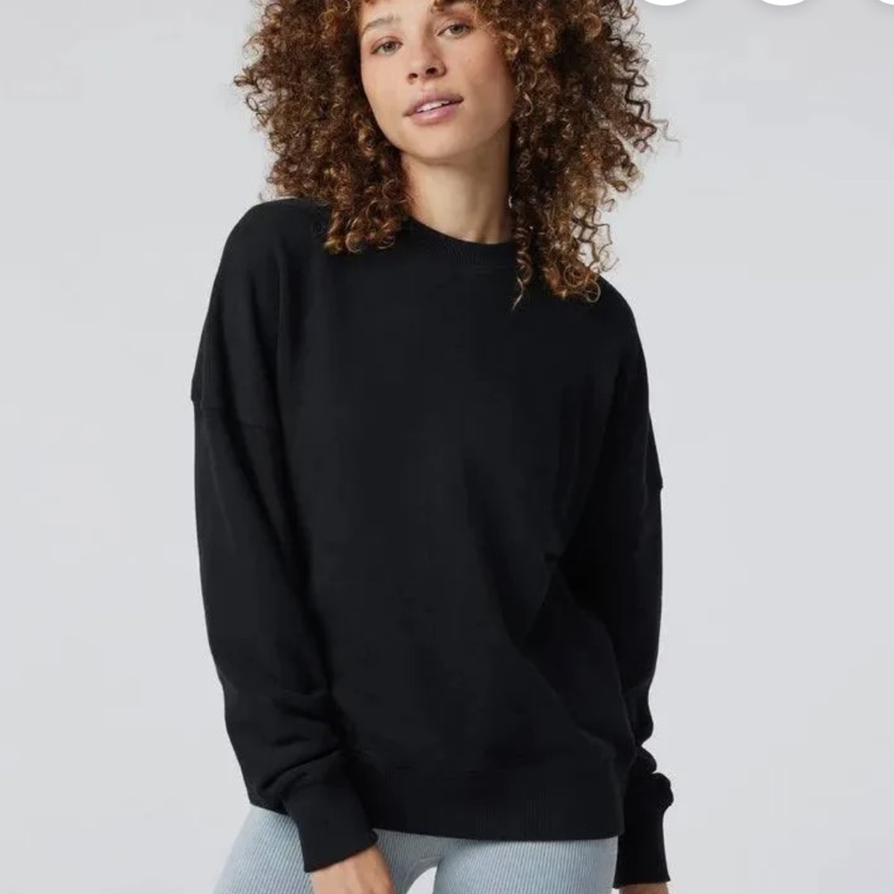 Vuori Women's Java (Dark Brown) Crew Neck Sweater - XXS